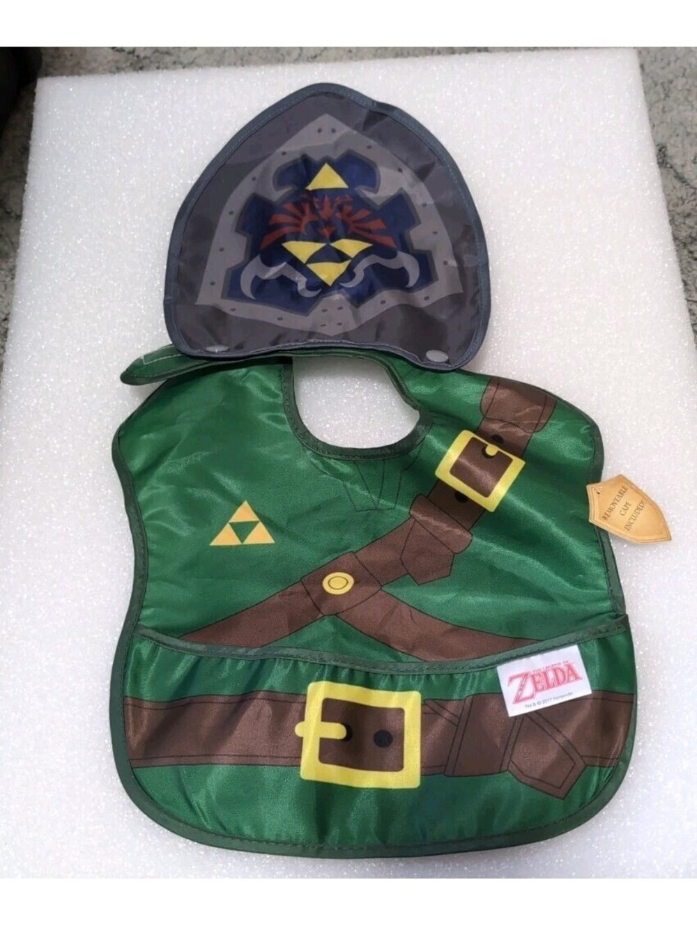 Bumpkins Legend Of Link  Zelda Costume Sleeved Bib Removable Cape NWT